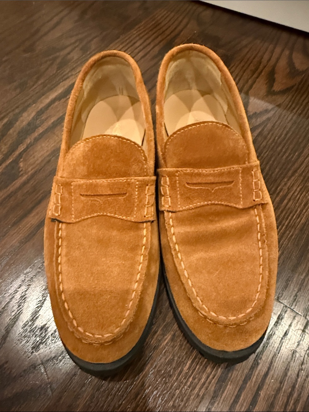 Aime Leon dore suede penny loafer cognac - Picture 1 of 4